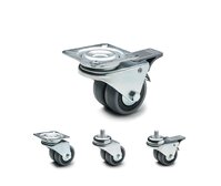 RE.C7-G-Twin castors for the general public with steel bracket